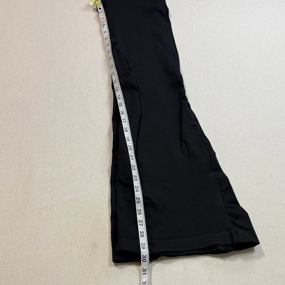 OQQ Elegant Black Boot Cut Pants
